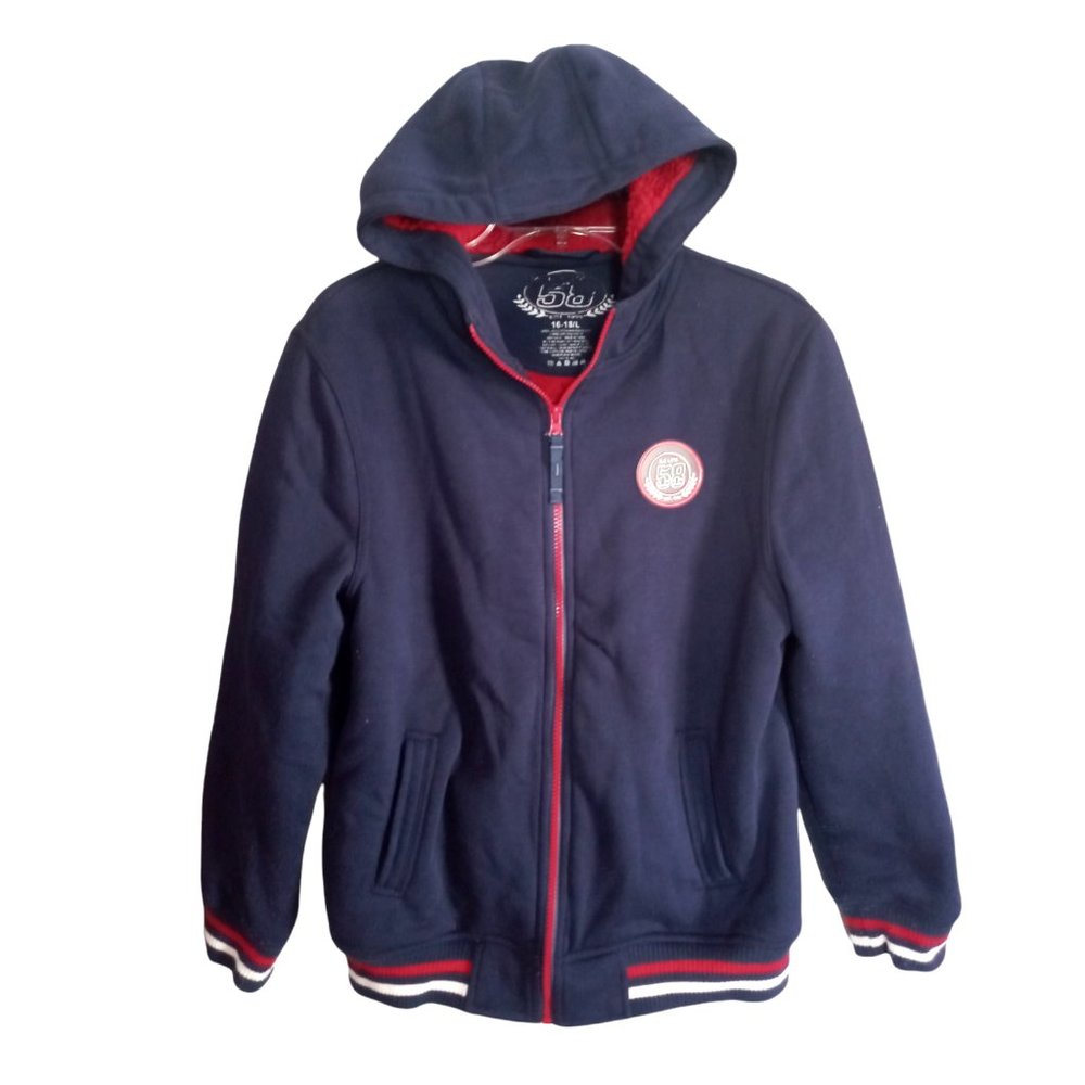 US Life 58 Big Boys Sweater Jacket Hoodie Blue 16/18 Pre-Owned